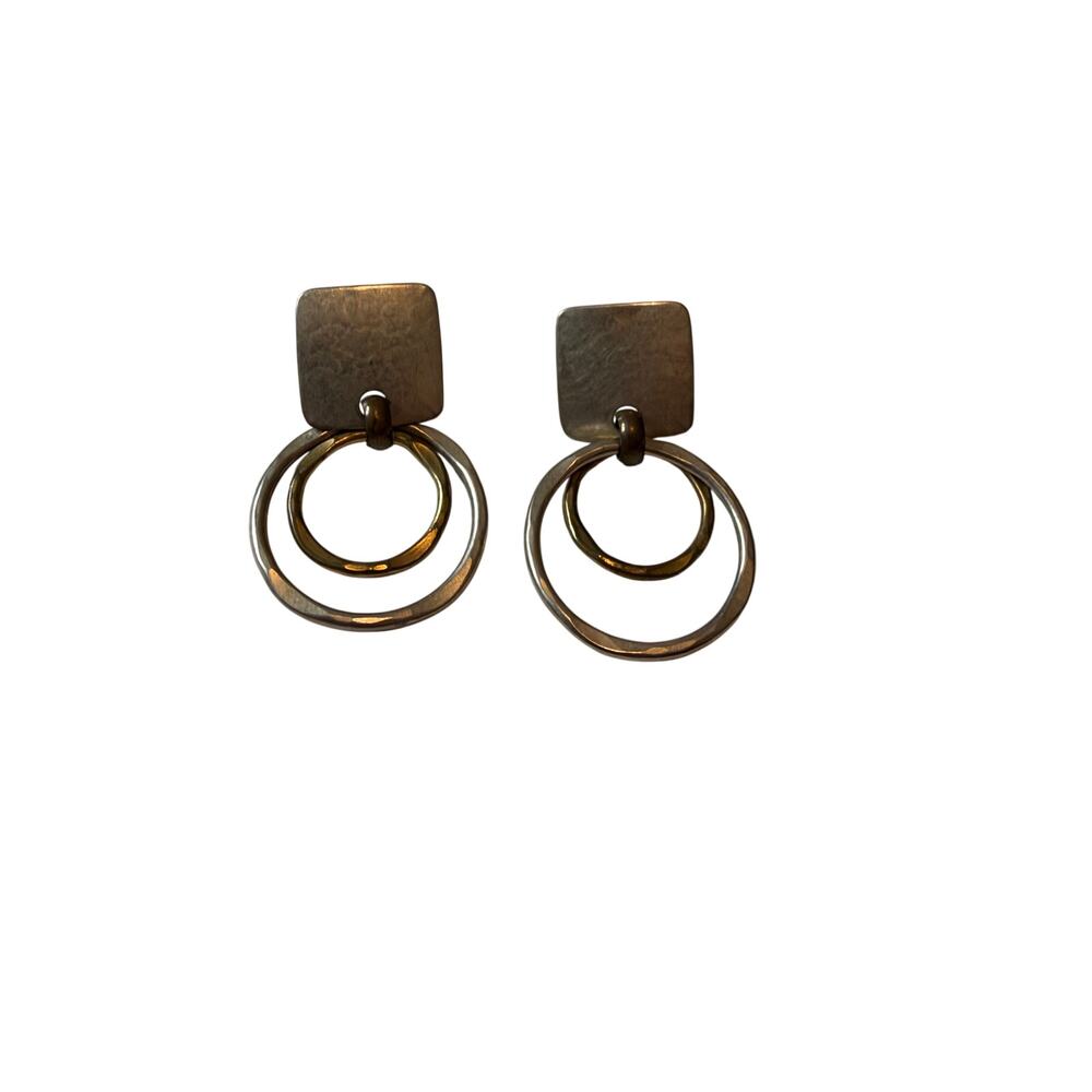 Vintage Silver Hoop Earrings